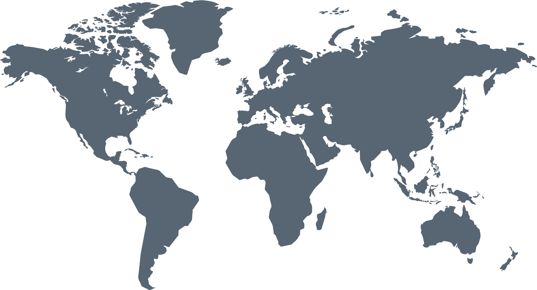 World map illustrating global mineral exploration project coverage