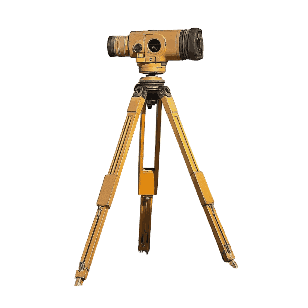 Surveying tripod instrument used for geological measurement and site positioning